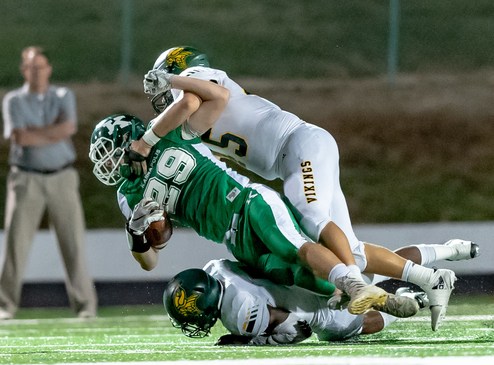 Friday night high school football action